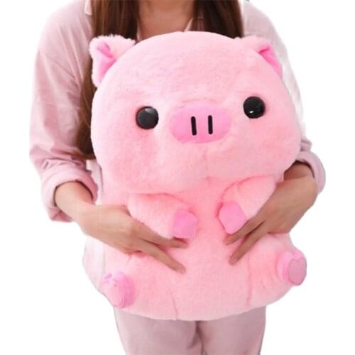Cartoon pink pig animal plush toys pillow super soft childrens comfortable stuffed animals doll baby home decor birthday gift
