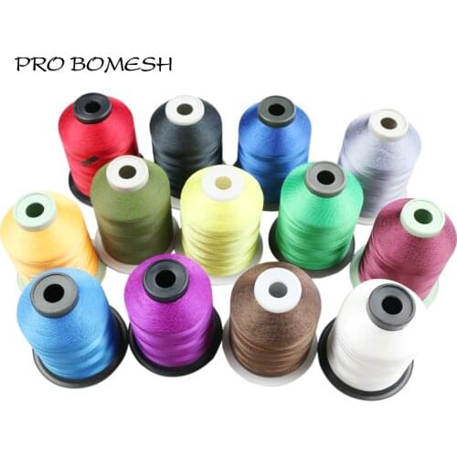 Pro Bomesh 1pcs/pack 2000m 13 Colors 150D Nylon Thread Wrap Guide Refit Repair Rod Component DIY Rod Building Accessory Pole