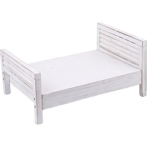 Newborn Posing Detachable Mini Bed Baby Photo Shooting Props Wooden Crib Infant Photograph Photography Accessories