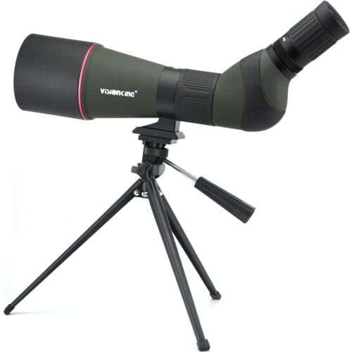 Visionking Spotting Scope 20-60x80 BAK4 Zoom Telescope Monocular 45 Degree Angle Long Range Target Shooting For Birdwatching