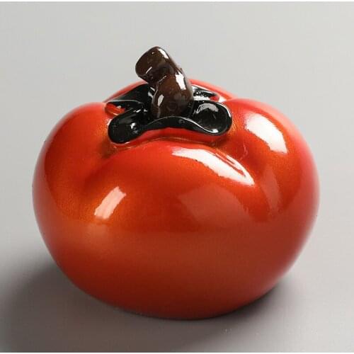 Color Changing Tea Spoil Persimmon Creativity All The Best Tea Play Ornaments Tea Ceremony Tea Tray Tea Table Tea Set Ornaments