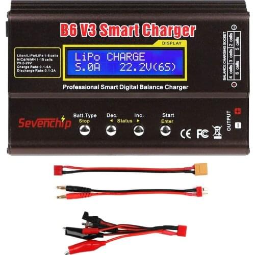 Imax 80W B6 V3 Smart Digital Balance Charger For RC Helicopter Re-peak NiMH NiCD LiHV NiCd PB Li-ion Battery Charger