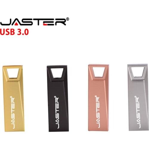 JASTER USB 3.0 metal USB Flash Drives 64GB 32GB 16GB 8GB 4GB USB Stick Metal Pen Drive Real Capacity Waterproof Customized Logo