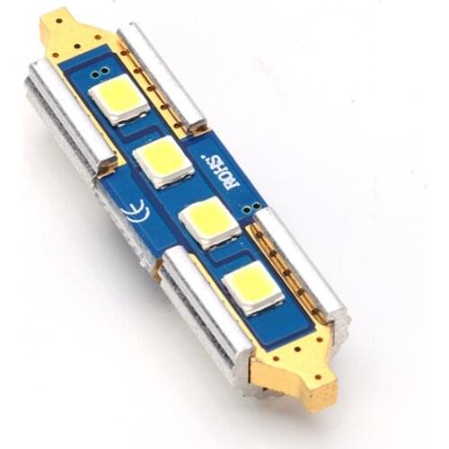 1pcs all-metal SMD 2825 led c5w festoon car light source 31mm 36mm 39mm 41mm Interior auto reading doom lamp 12v white