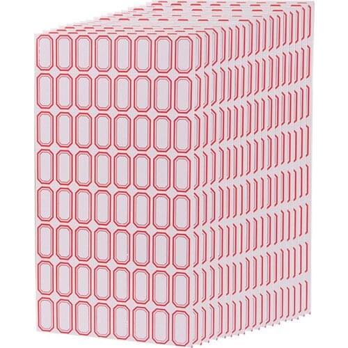 10sheets/pack Label Paper Self-adhesive Stickers Name Note Price Tag Bar Sticker