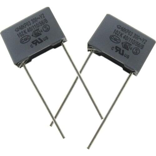 100% MKP63 Y2 300V 102K 1000PF 0.001uf 102K FOOT10MM Safety capacitance