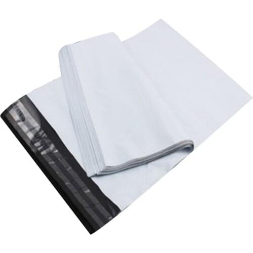 17x26+4cm White Self-seal Mailbags Plastic Envelope Courier Destructive Postal Mailing Bags 50PCS/LOT New Hot Z079