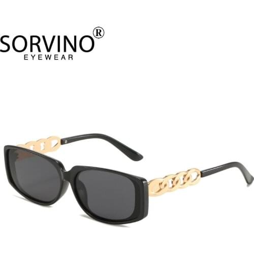 2021Summer Fashion Small Square Frame Sunglasses Retro Women/Mens Luxury Brand Designer UV400 Chain Vintage Sun Glasses Oculos