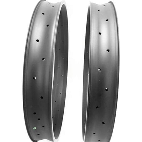 26er carbon fat rims 80x25mm tubeless hookless fat bike rims Beach rim Snow road rims ERD 533mm