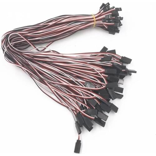 5/10 Stks/partij 100 Mm 150 Mm 300 Mm 500 Mm Servo Verlengkabel Voor Futaba Jr Lead Wire Kabel rc Onderdelen Voor Rc Futaba Jr