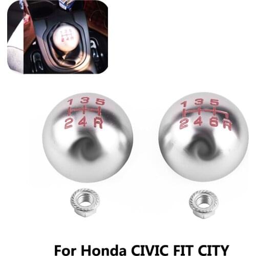 Car Modification Accessories Gear Shift Knob 5/6 Gear Manual Special Metal Gear Shift Knob For Honda CIVIC FIT CITY Mugen