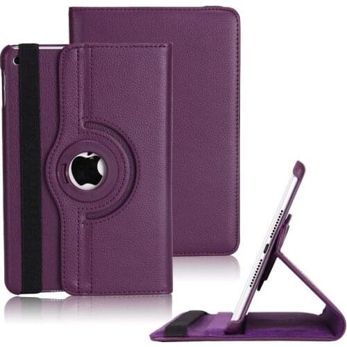 360 Degree Rotating PU Leather Stand Case Cover For iPad Air 2 Case Smart Case For ipad 6th generation case 2018 A1567 A1566