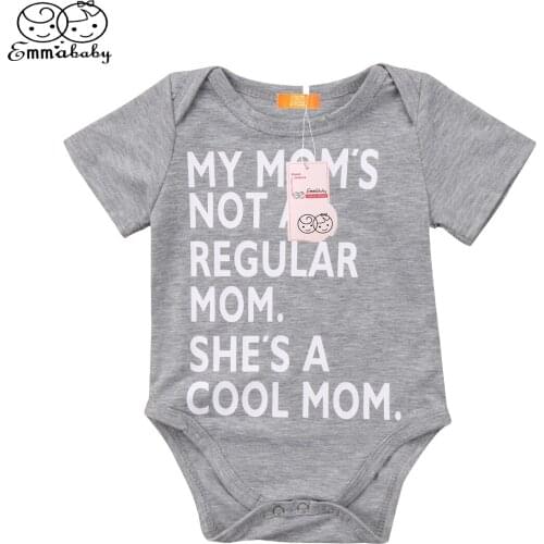 2018 new cute babies bodysuits Newborn Infant Baby Girls Boy short sleeve letter print Bodysuit Toddler Playsuit Jumpsuit Outfit