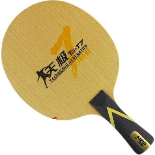 DHS TG7.P2 ( TG7-P2, TG7 P2) 5-Full-Wood, Attack+Loop, OFF++ Table Tennis Blade (Shakehand) for PingPong Racket