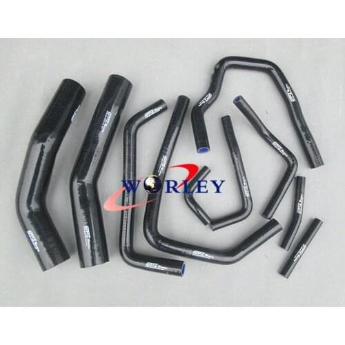 FOR BLACK SILICONE RADIATOR / HEATER HOSE TOYOTA LAND CRUISER HDJ80 1990-1997