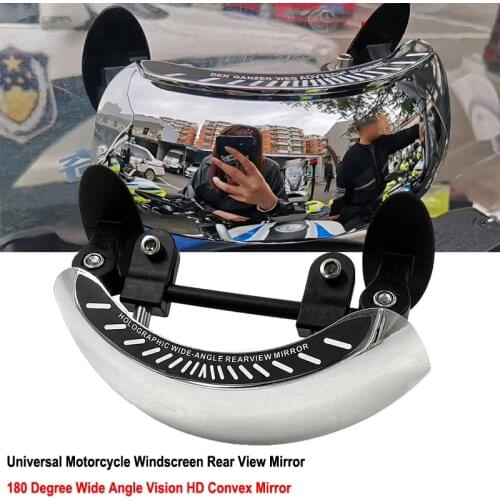 For BMW R1200GS R1250GS LC ADV F800GS F850GS F900R F900XR G310GS F750GS MT07 180 Degree Holographic Wide angle Rear View Mirror