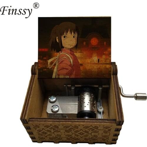 Chihiro print Hand Spirited Away always with me Music Box Christmas Gift Birthday Gift Party Decoration Kids Toys Gift