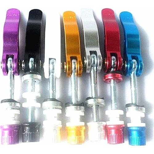 New Free Shipping High Quality New Aluminium Alloy Bicycle Bike Cycle Quick Release Seat Post Binder Bolt Clamp Skewer Bolt