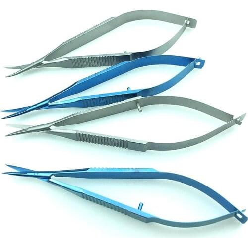 Ophthalmic microsurgery Capsule membrane scissors Micro scissors Titanium/Stainless Steel
