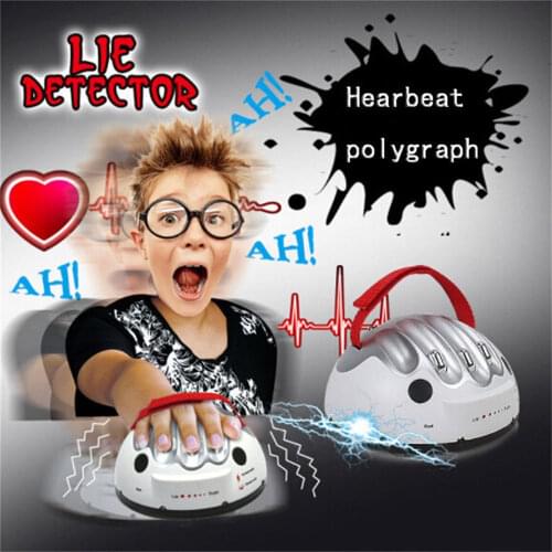 Polygraph Test Tricky Funny Adjustable Adult Micro Electric Shock Lie Detector Shocking Liar Truth Party Game Consoles Gifts Toy