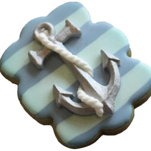 SHENHONG Anchors Mould For Cake Decorating Fondant Silicone Molds GumPaste Craft Cookies Candy Dessert Baking Pastry Form