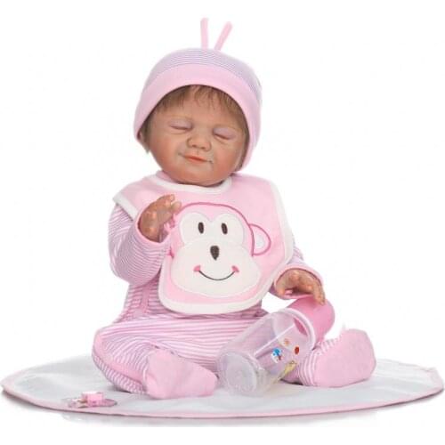 Silicone baby dolls likeness Real Like Smileing Bonecas Doll Reborn Birthday Xmas Gift for Girls Full Vinyl Babies toy hot sale