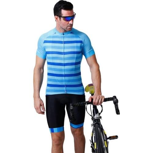 SUNSEET Summer Cycling Clothing Comfortable Racing Bicycle Clothes Suit Quick-Dry Mountain Bike Cycling Jersey Set Ropa Ciclismo