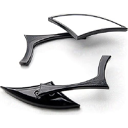 Brand new Custom Rear View Mirrors Black Pair For Kawasaki Mach 500 750 KH S3 Trial Boss