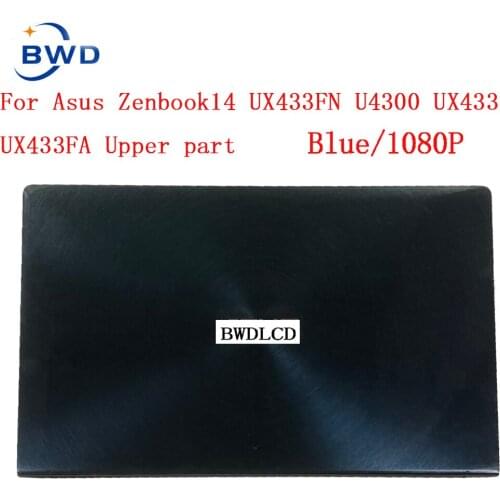 Original replacement For ASUS ZenBook 14 Deluxe U4300F UX433FN UX433FA UX433 LCD screen assembly Upper part of laptop1920X1080