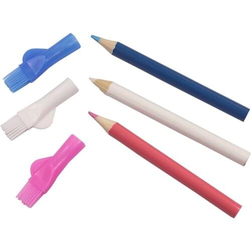 3pcs Tailor Chalk Pencils for Garment Fabric Marking and Tracing Temporary Dressmaker Chalk Sewing Accessories