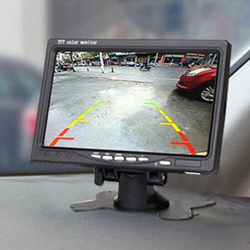 7" TFT Color Screen LCD Digital Monitor Car Rear View Backup Reverse Camera Video Recorder Dropship