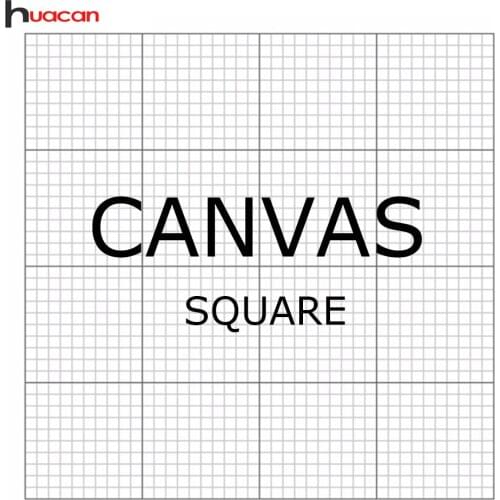 Diamond Embroidery Empty Canvas Blank Grid Square/Round With Markings Canvas With Glue Diamond Painting Adhesive Accessories