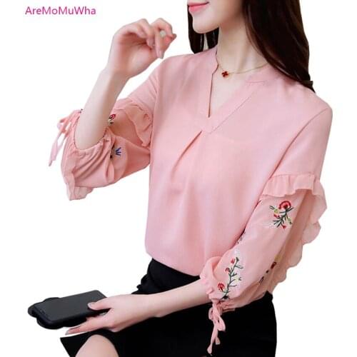 Блузки с вышивкой AreMoMuWha China At AliExpress