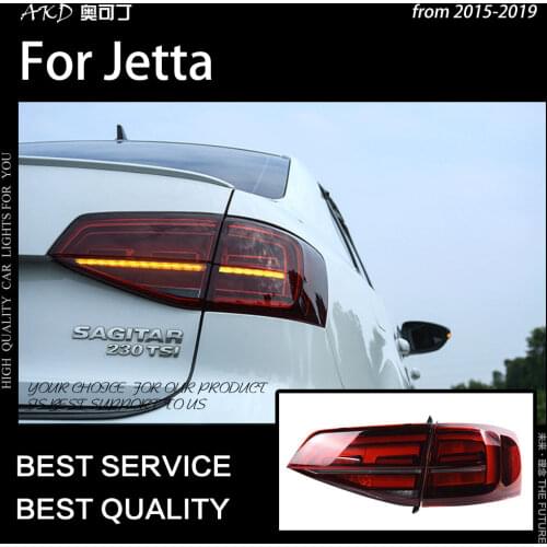 AKD Car Styling for VW Jetta Tail Lights 2015-2018 Jetta Mk6 LED Tail Lamp LED DRL Dynami Signal Brake Reverse auto Accessories
