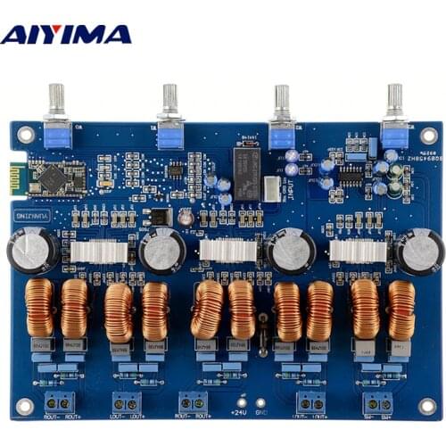 AIYIMA Bluetooth-compatible TPA3116 Amplifiers Audio Board Digital Class D Amplifier 4x50W+100W Amplificador Audio Subwoofer