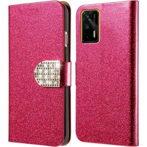 For Fundas Para Realmi Realme 8 Pro C20 C21 V11 V15 5G X7 RMX3092 Wallet Women Case Original Realme GT 5G Smart Phone Coque Etui