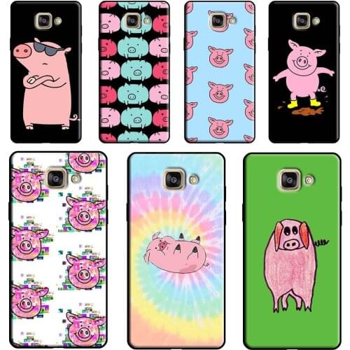 Cartoon Pig Piggy Phone Case For Samsung Galaxy J7 J5 J3 2017 A3 A5 J1 2016 J6 J4 Plus A6 A8 A7 A9 J8 2018