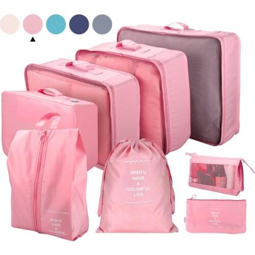 Travel Bags Organizer For Luggage 6/7/8 Set Packing Cubes Luggage Toiletry Packing Organizers for Travel Accessories