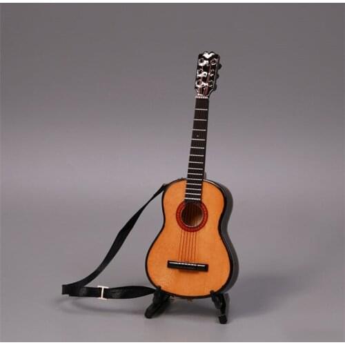 1/6 Scale Action Figure Scene Accessories Wood color guitar Model Musical Instruments for 12 inches Action Figures or BJD