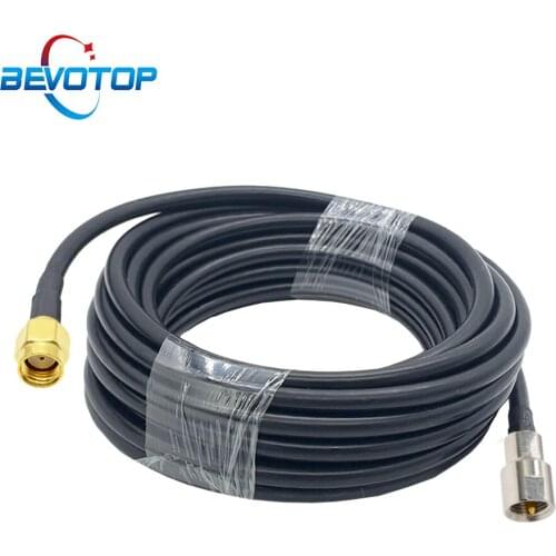 FME Male Plug tp RP SMA Male RF Adapter Cable RG58 Pigtail 50 Ohm RF Coaxial Extension Cable Cord Coax Jumper 1M,5M,10M,20M