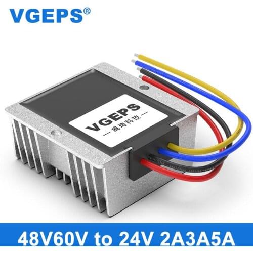 Isolated step-down 36V48V60V to 24V DC power module 30-72V to 24V electric vehicle regulator