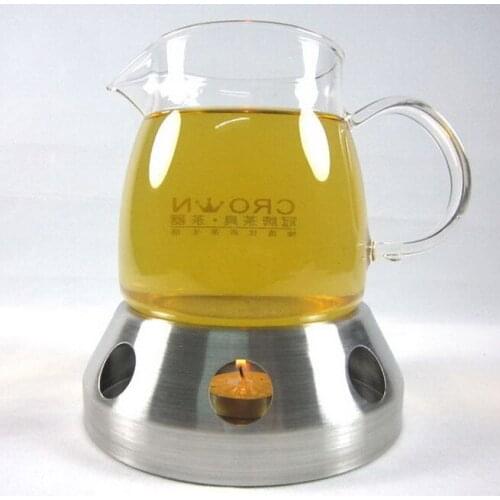 Stainless steel insulation teapot candle base heating mat tea teahouse ceremony tea sets