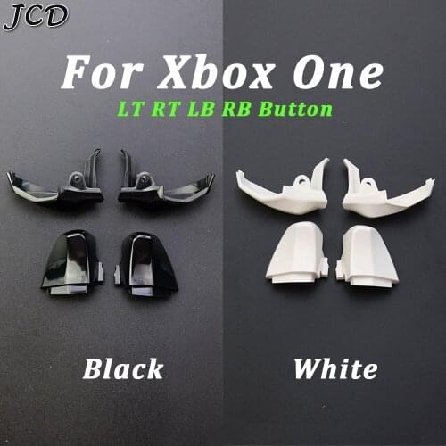 JCD For Xbox One Controller LB LT RB RT Upper Bottom Trigger Button Replacement Repair Parts Black White