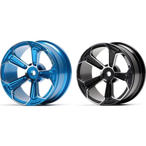 5 Spoke Wheels Hub Rims 4PCS Aluminum For RC 1/10 On-Road Drift Sakura Tamiya Traxxas HSP HPI Kyosho RedCat Wheel Rim