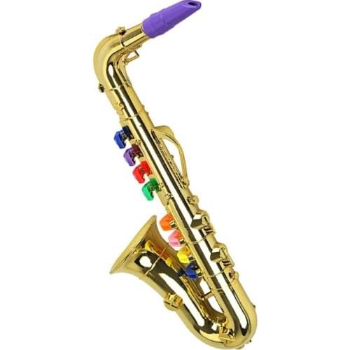 Simulation 8 Tones Saxophone Trumpet Children Musical Instruments Early Educational Toy Party Decor Props