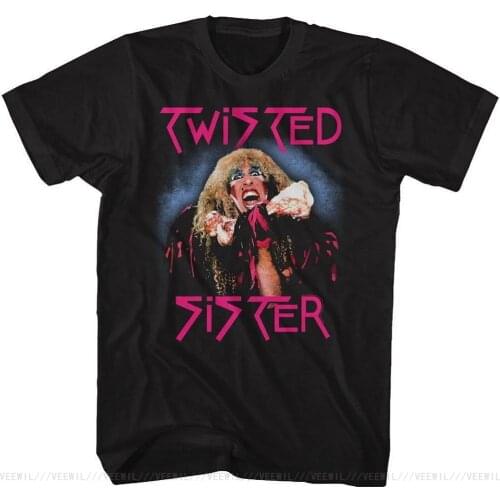 Twisted Sister Stay Hungry Album Cover Adult T-Shirt Heavy Metal Music Cotton Breathable Men Tops Tee Shirt