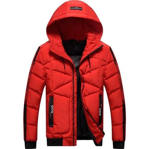 Men Winter Jackets And Coats Mens Winter Parkas Vogue Hooded Zipper Keep Warm Man Coat Casual Slim Fit Overcoat