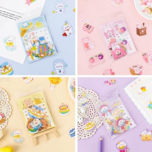Rosy Posy Sticker Pack cute Series Cute DIY Scrapbook Handbook Decoration Sticker