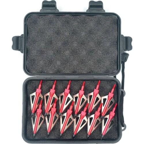 A Box Hunting Arrow Heads Archery 100 Grain Aluminum Arrowhead Hunting Sharp Arrow Head Field Point Tips