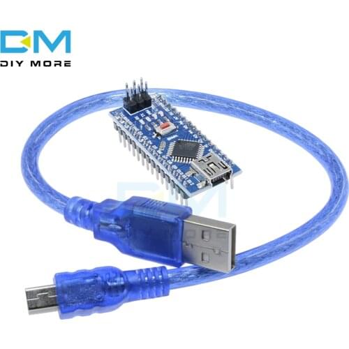 ATmega328 ATmega328P CH340g CH340 Nano V3.0 3.0 Mini USB Driver 5V 16M 16MHZ Micro Controller Board For Arduino Module Usb Cable